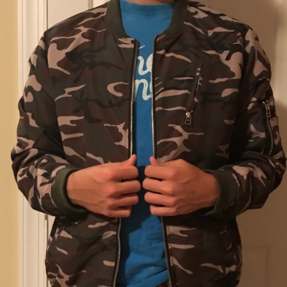 Riflessi Camo Bomber Jacket