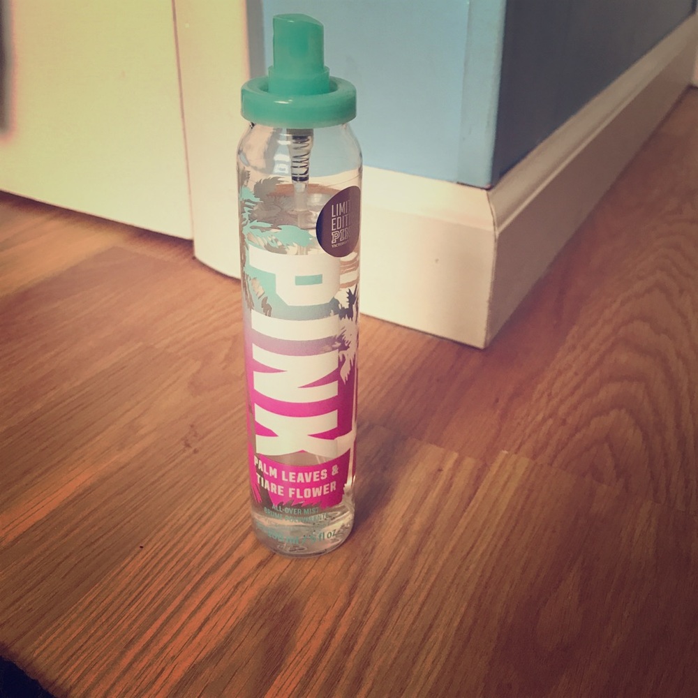 PINK Palm Leaves & Tiare Flower all-over mist