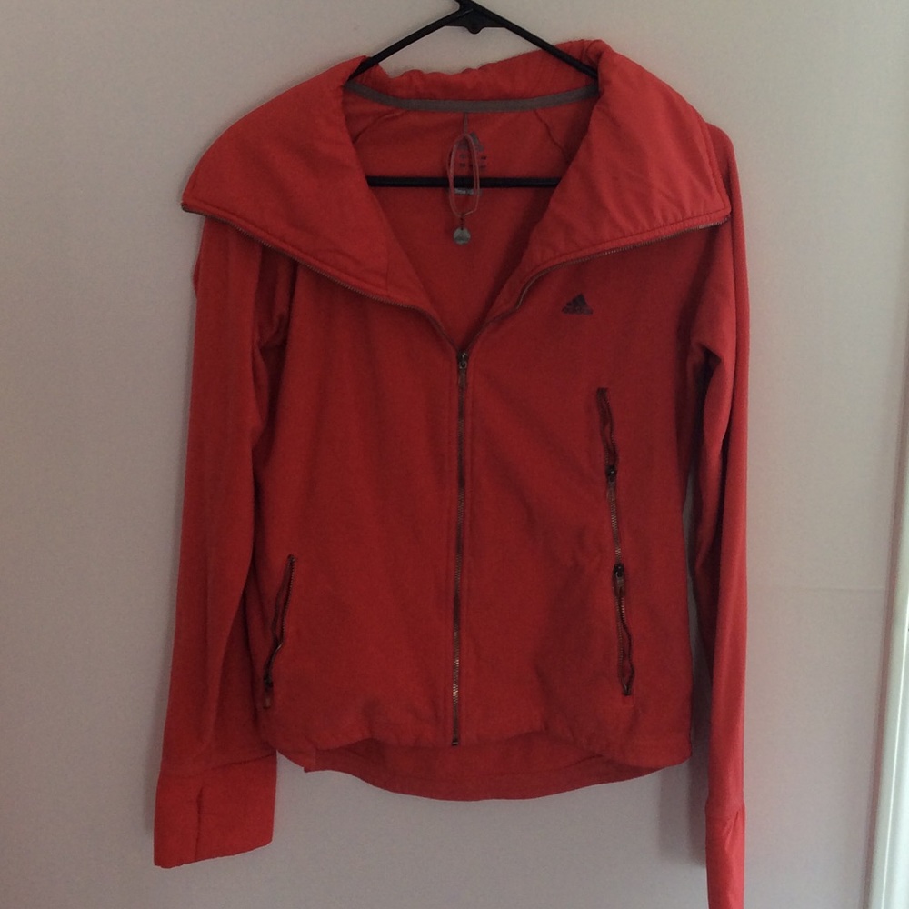 Adidas fleece zip up jacket
