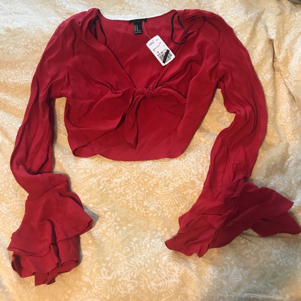 Forever 21 Long sleeve crop top