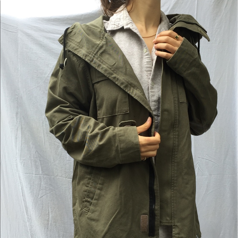 green military overcoat