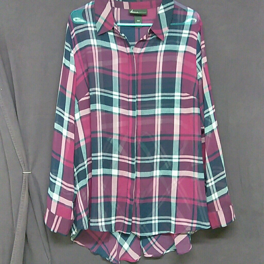 Sexy sheer Lane Bryant top 18/20