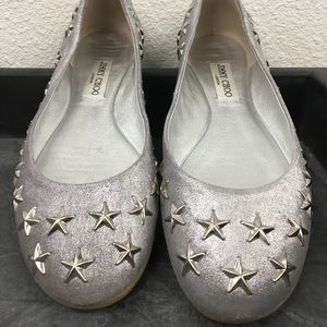 Jimmy Choo Star Studded Western Flats
