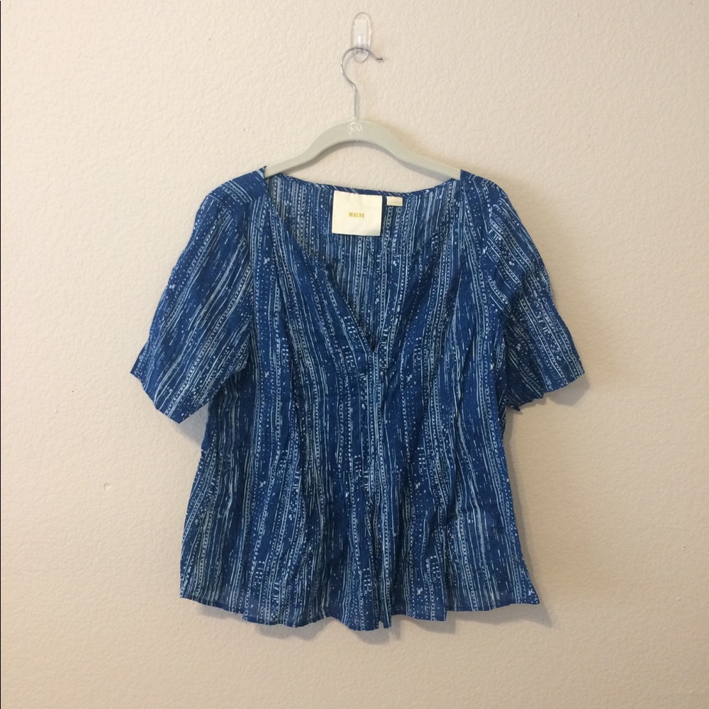 Maeve Deep Turquoise Peplum Blouse