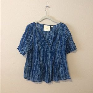 Maeve Deep Turquoise Peplum Blouse