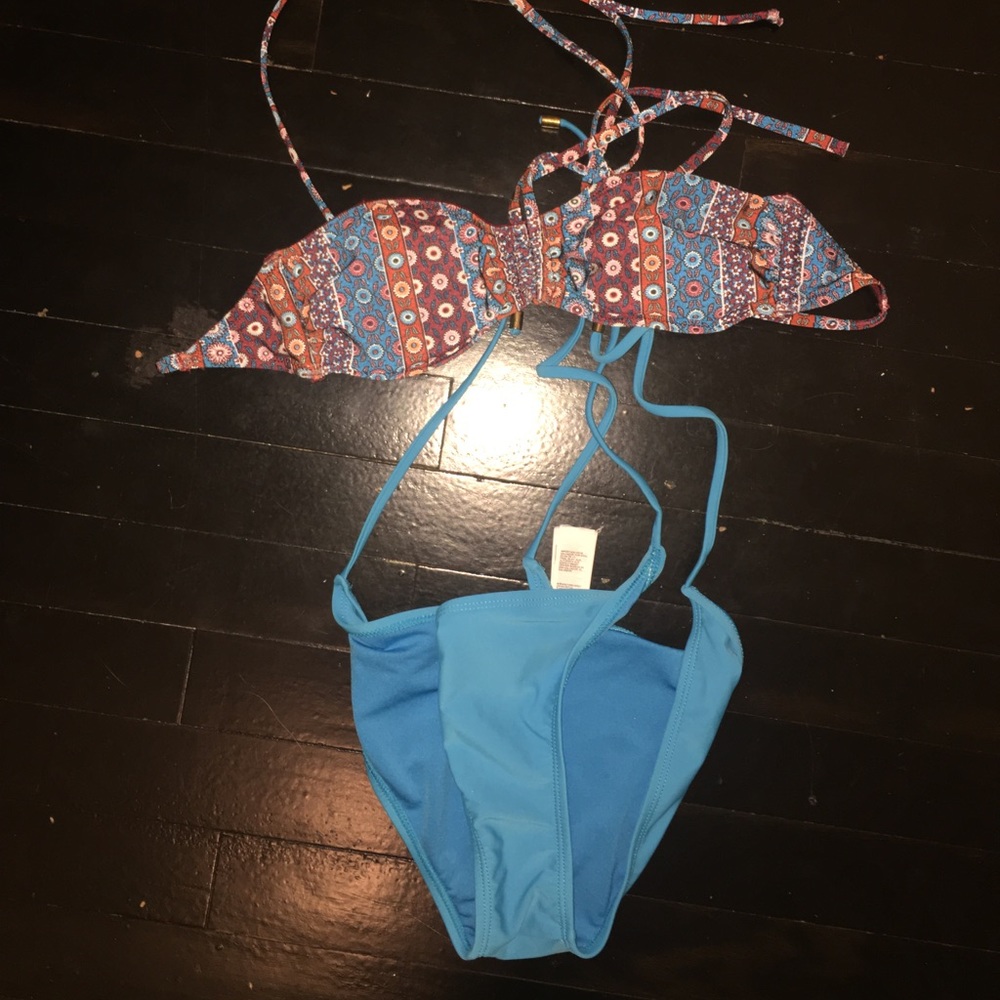 Two piece swimming suit