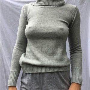 soft woolly turtleneck