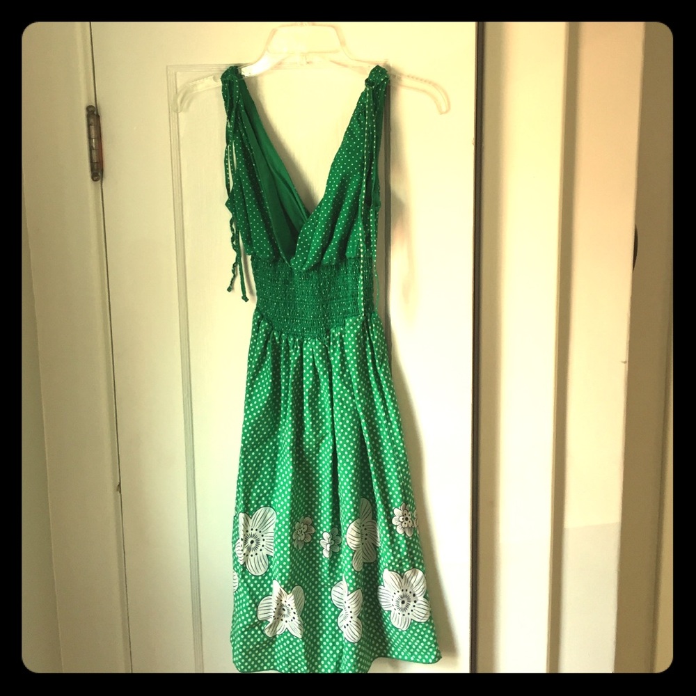 ⭐️3/$20 My Michelle green polka dot summer dress