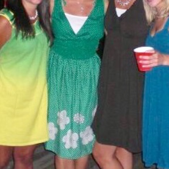 ⭐️3/$20 My Michelle green polka dot summer dress - Picture 2 of 4