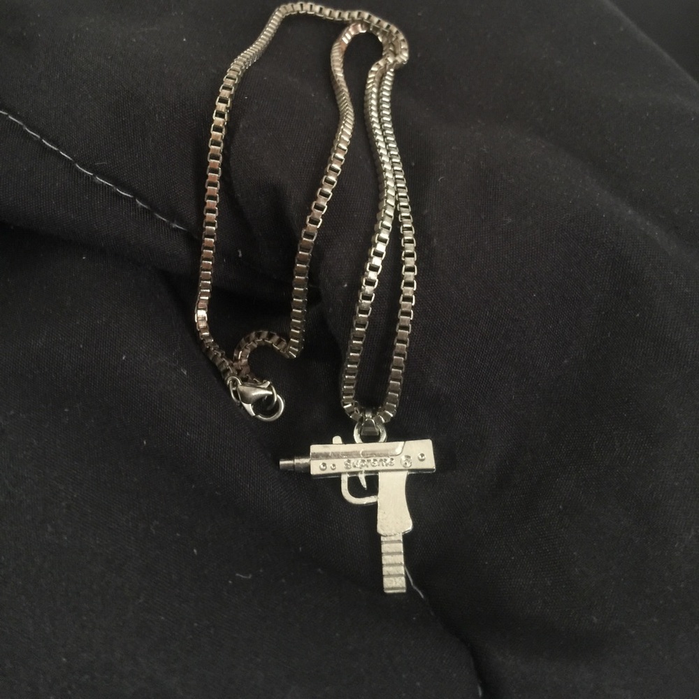 Supreme Uzi necklace
