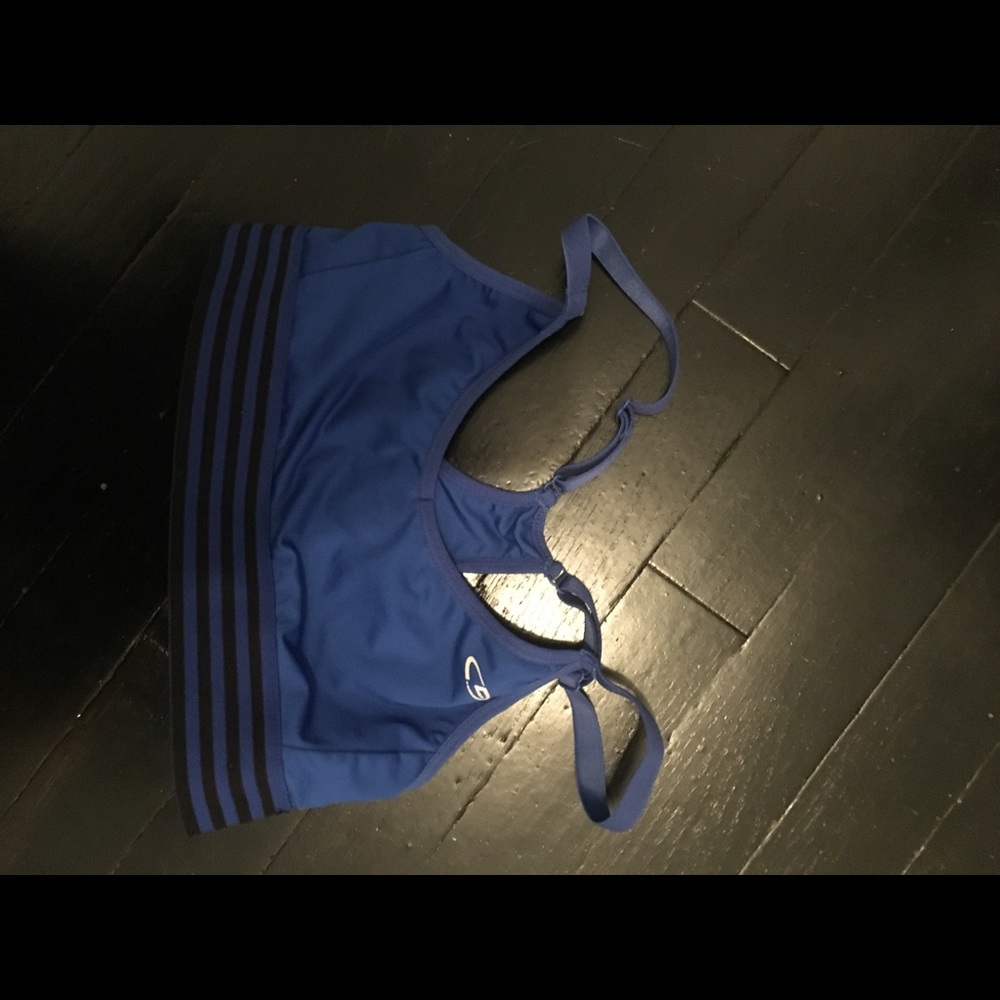 Navy blue sports bra