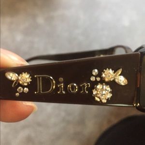 Dior glasses with diamond detail