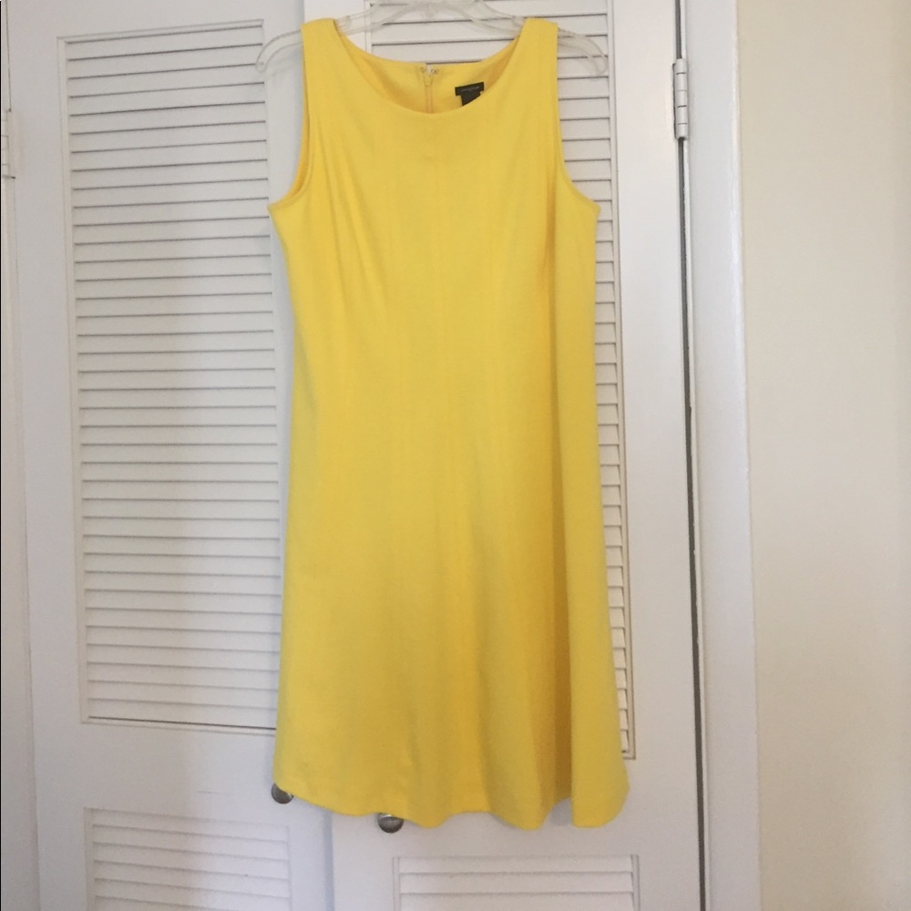 Yellow shift dress
