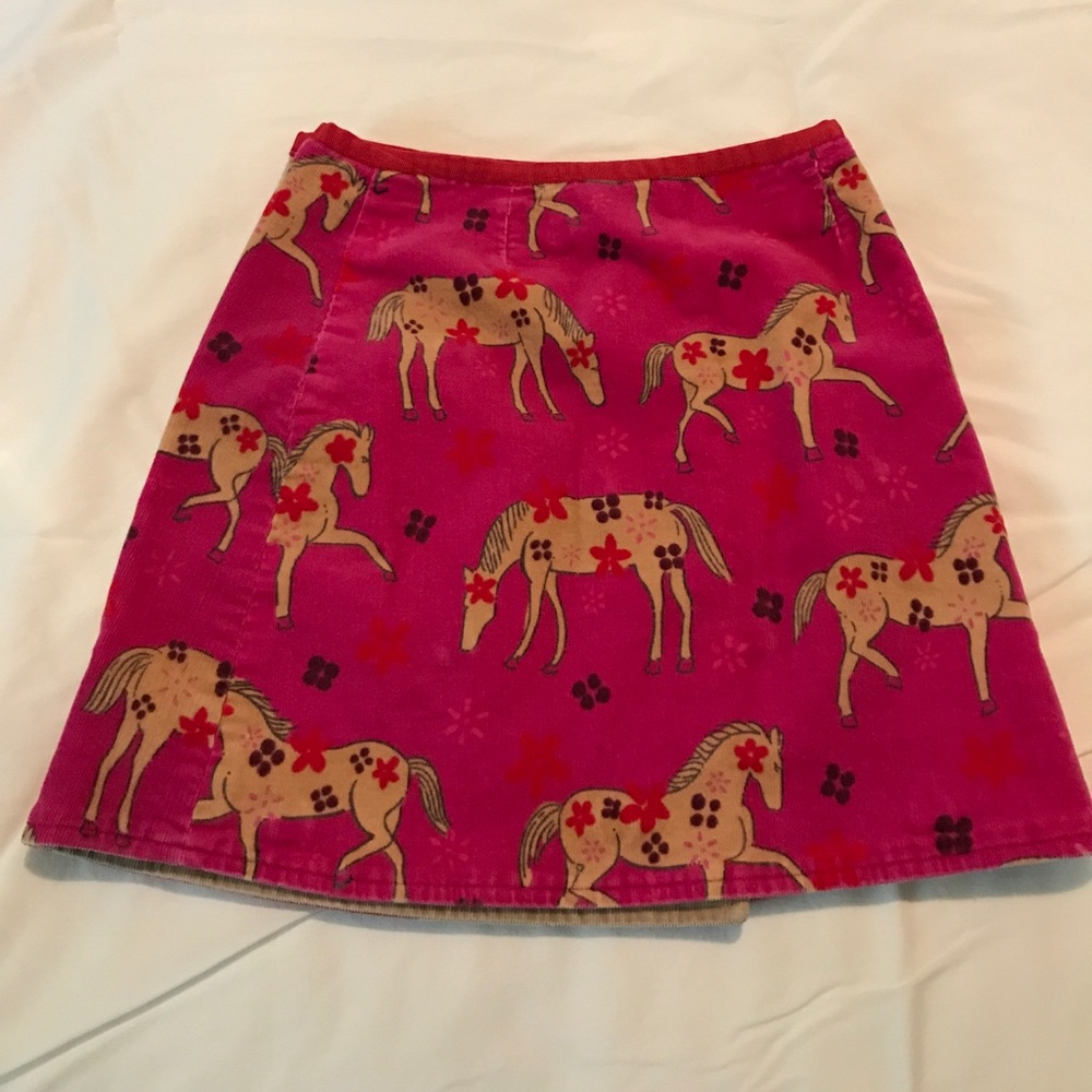 Lilly Pulitzer girls corduroy wrap skirt. Size 6x.