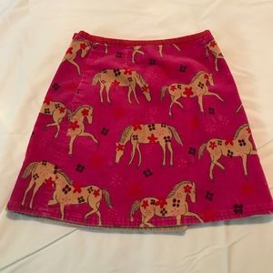 Lilly Pulitzer girls corduroy wrap skirt. Size 6x.