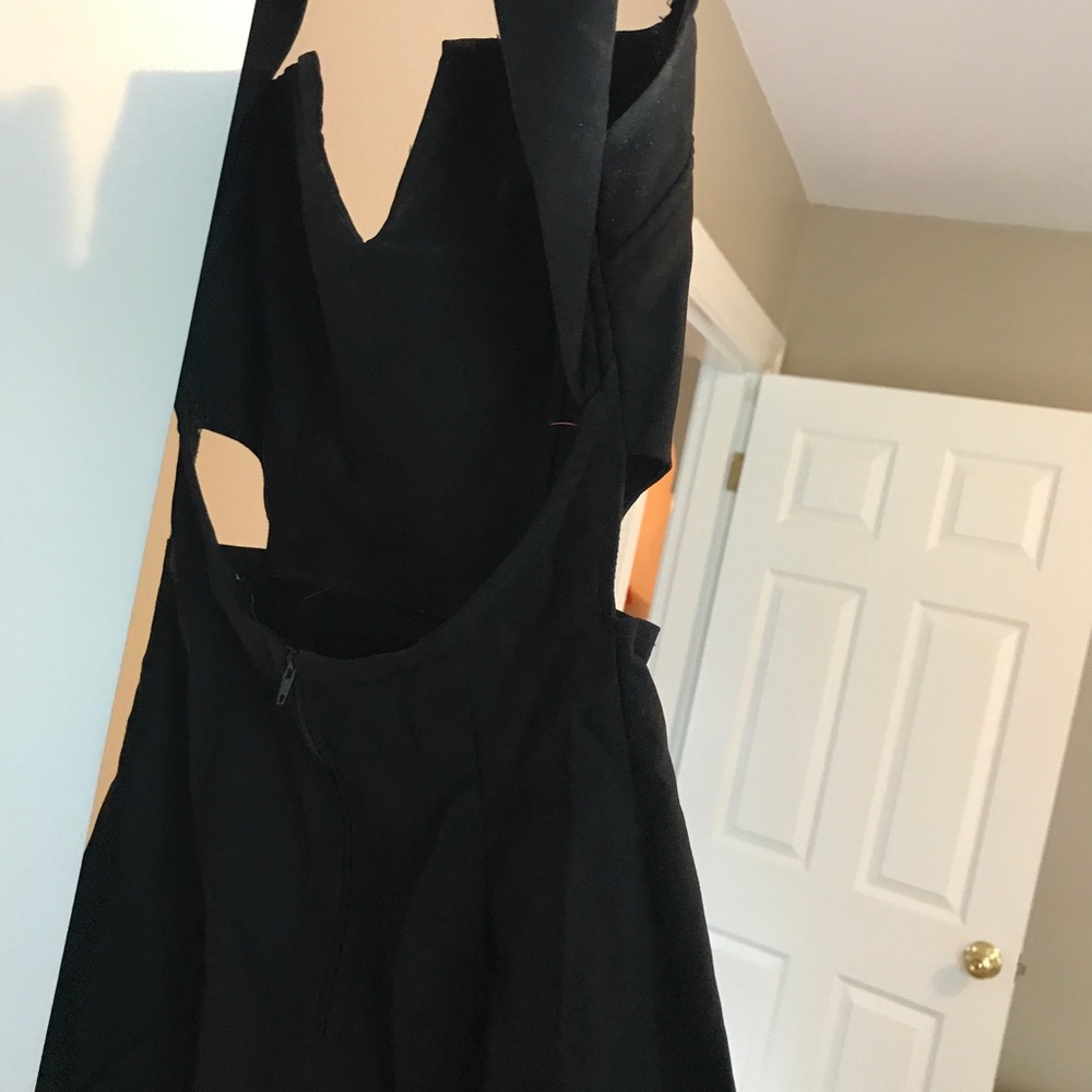 Black mini dress