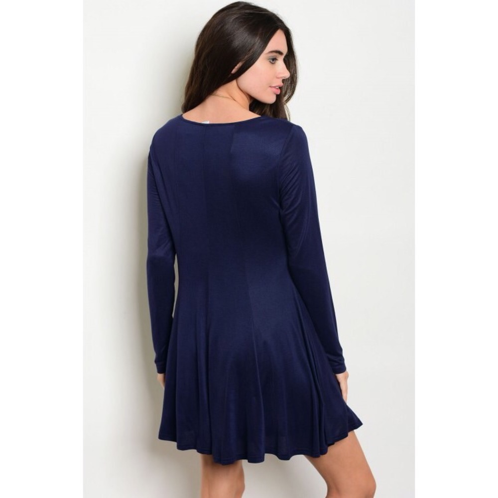 🆕Wine scoop neck tunic skater dress - Picture 4 of 4