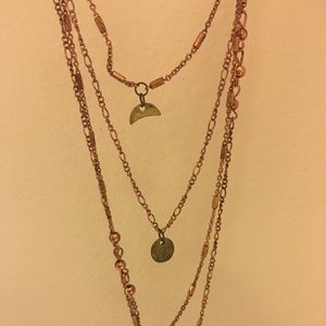 Free people gold dainty necklace
