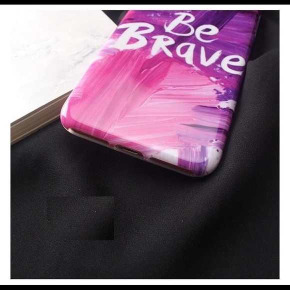 iPhone BE BRAVE Marble/Painted Case - Picture 3 of 4