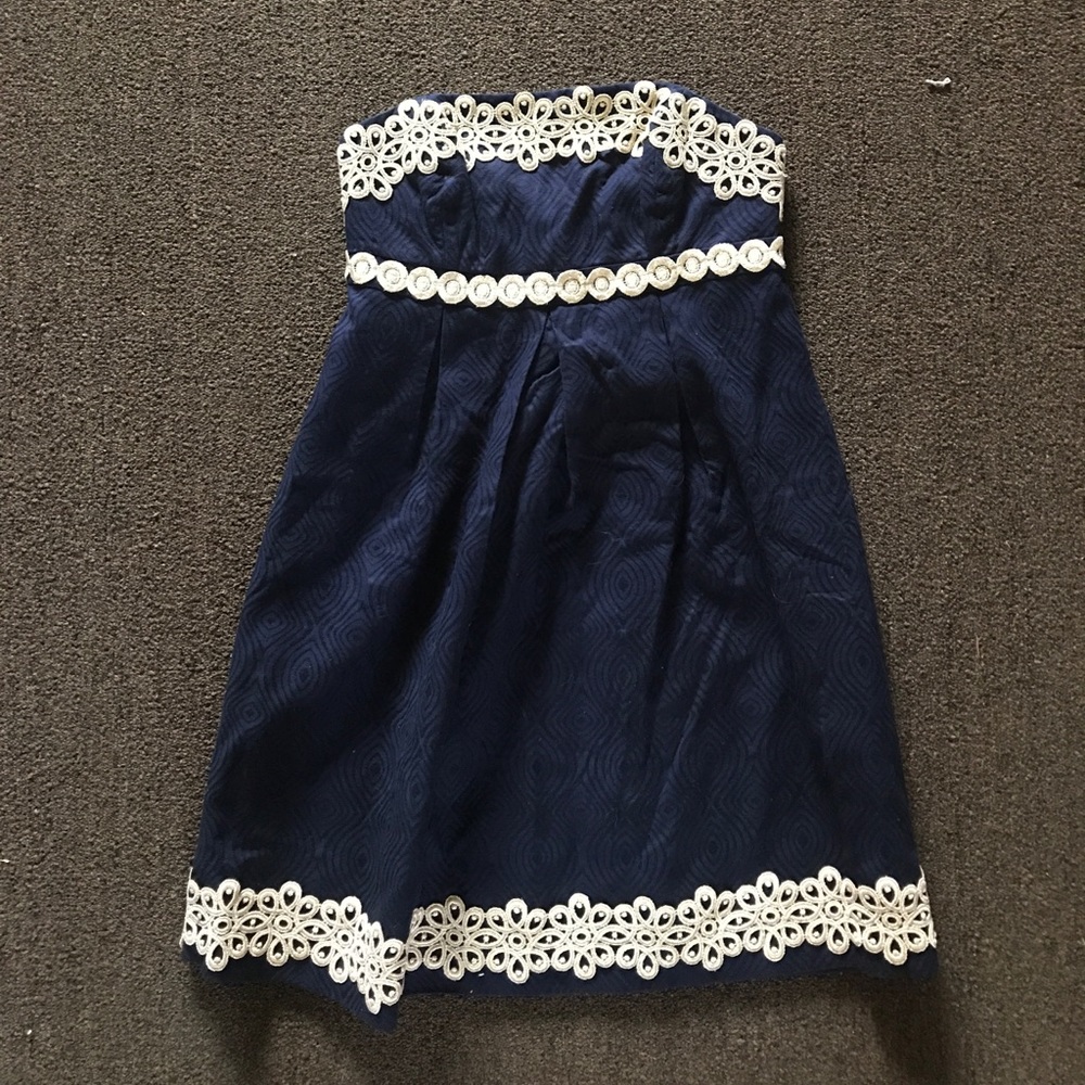 Lilly Pulitzer strapless dress, size 4