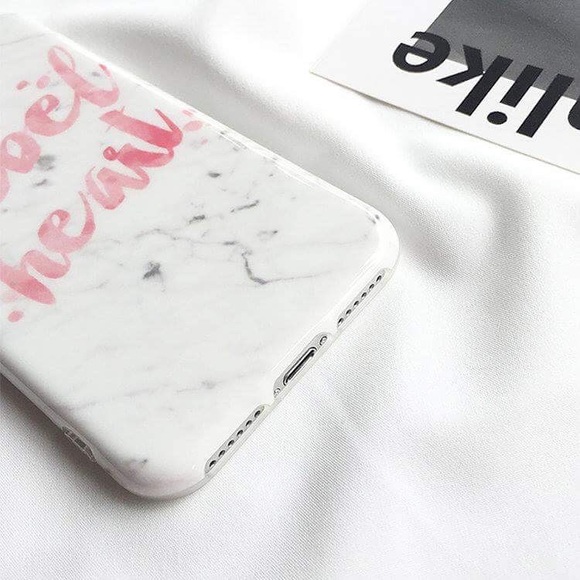 iPhone REBEL HEART Marble Case - Picture 4 of 6