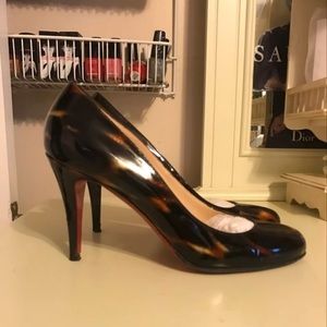 Christian Louboutin Glittard patent heels 40