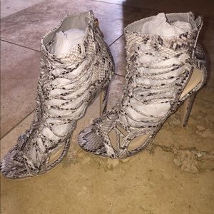 Snake Skin Heels