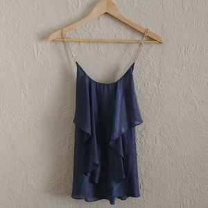 Shimmery Blue Tank