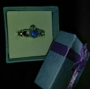 Sterling silver mystic topaz ring