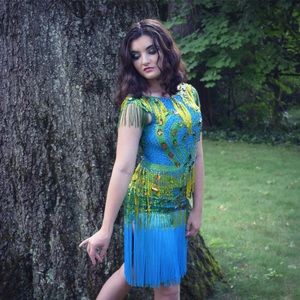 Beautiful Mitrokhina Latin Ballroom Dance Dress