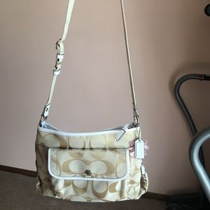 Medium Coach Fabric Crossbody Bag