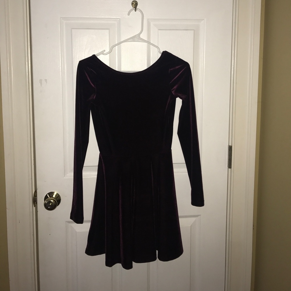 Crushed velvet dress