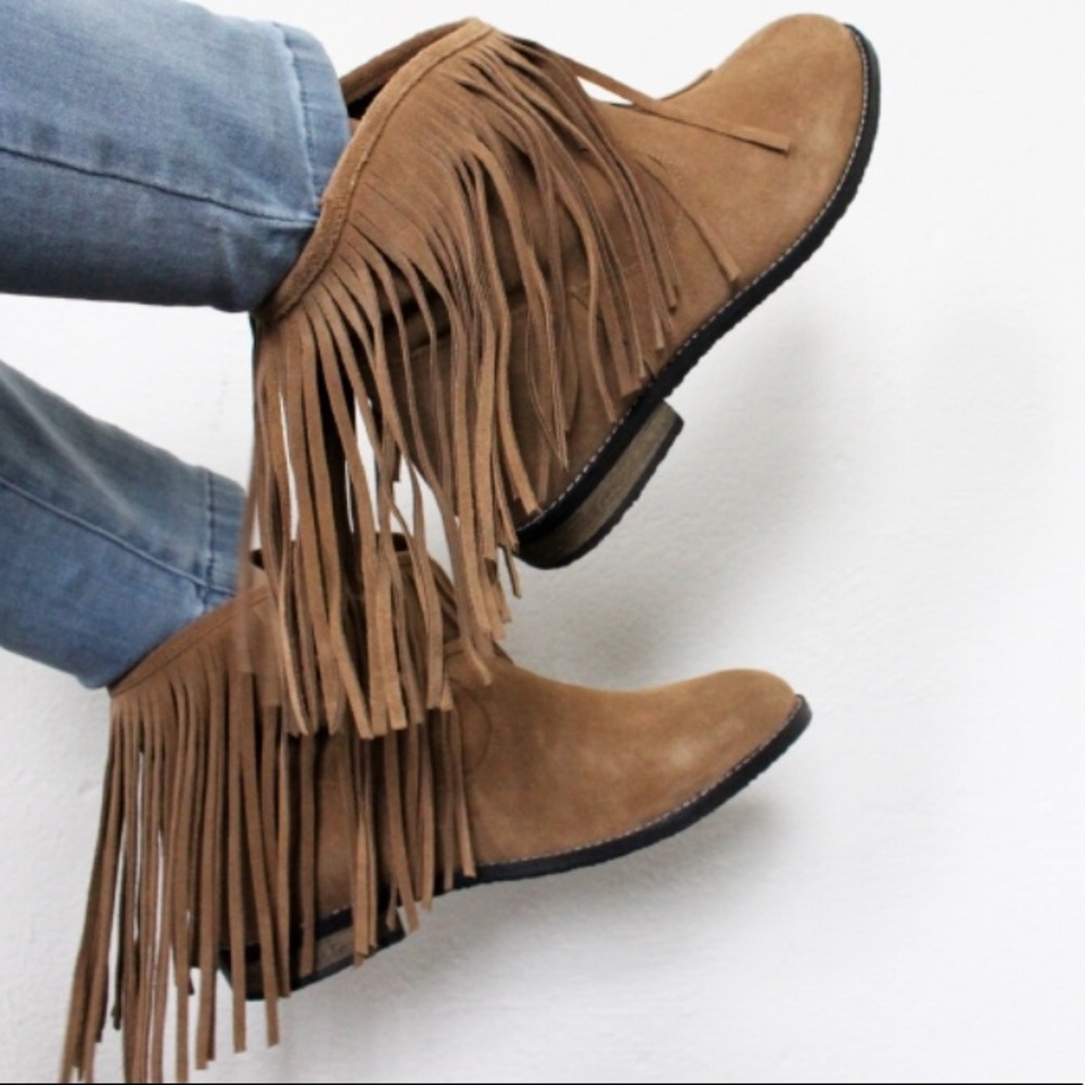 H&M Fringe Booties