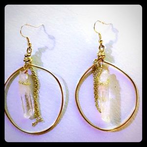 Handcrafted hoop earrings