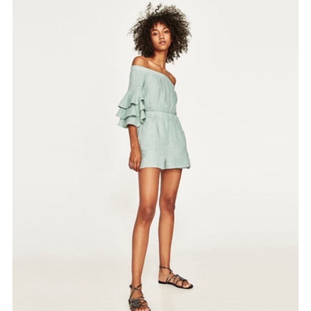 Zara ruffled romper