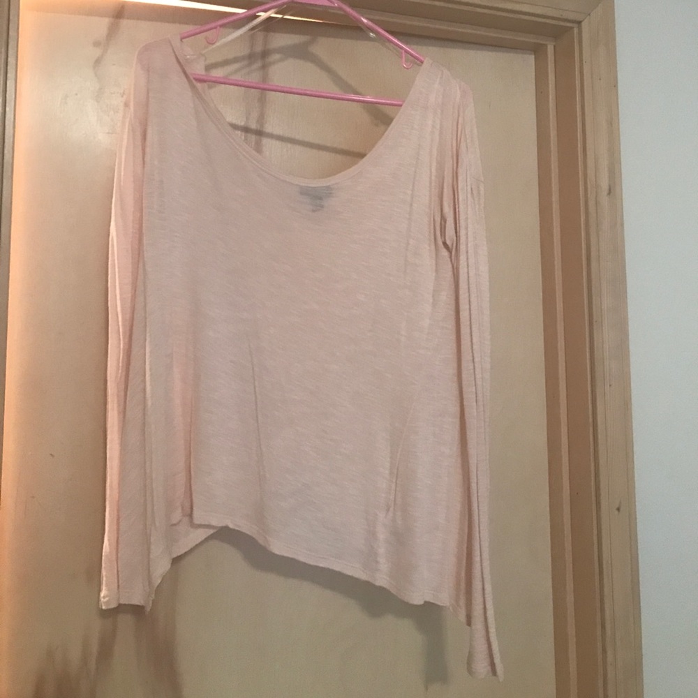 Light pink long sleeve top