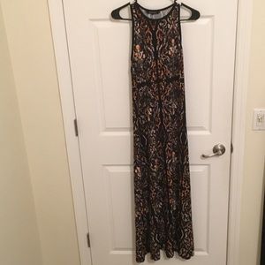 Multi colored, racer back Maxi Dress!