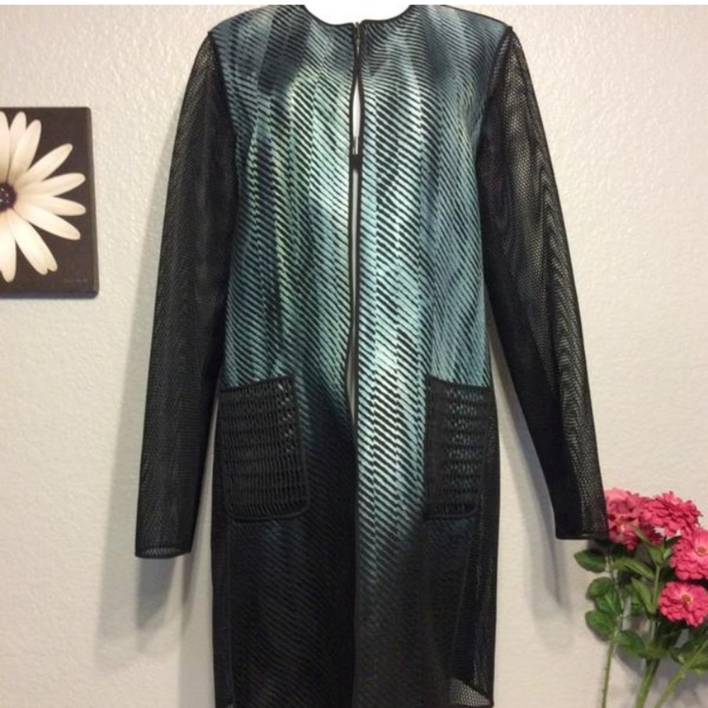 Elie Tahari Reversable Mesh Coat