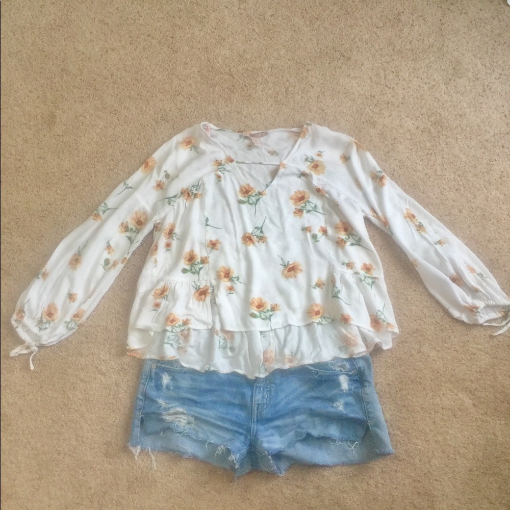 Forever 21 floral blouse.