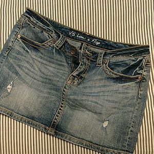 Victoria Secret London Jean Denim Skirt