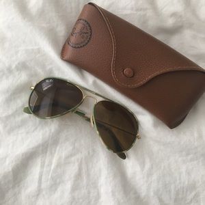 Camo raybans aviators