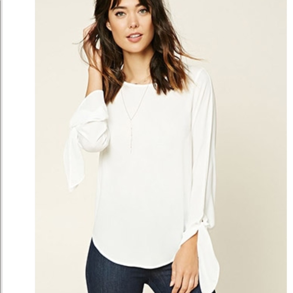 Forever 21 blouse white
