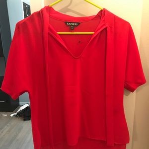 Express red tie shirt!
