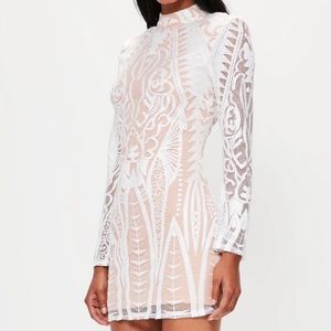 NWT White lace bodycon dress
