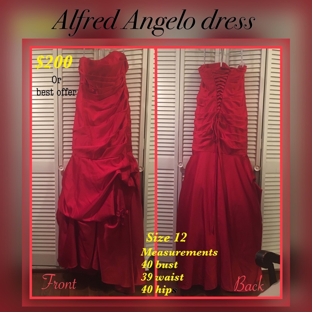 Cherry red bridal/formal dress