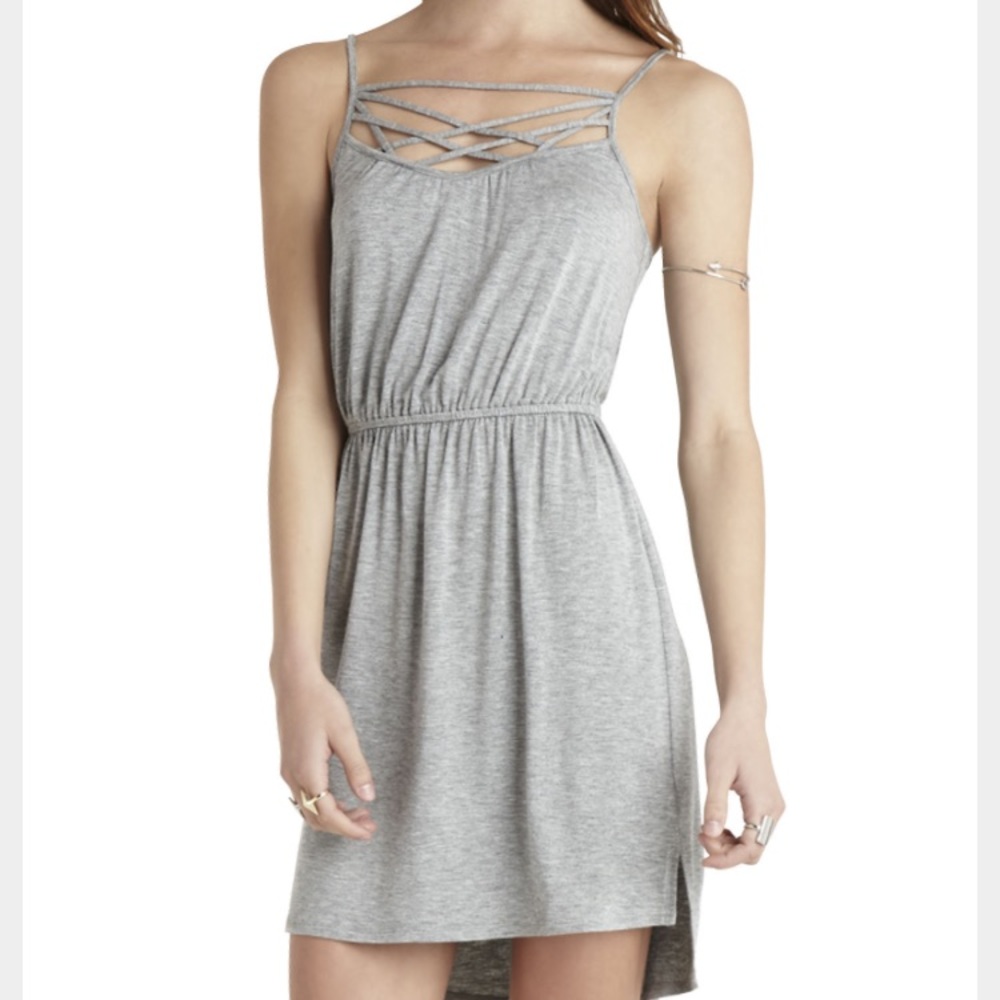 BCBGeneration Heather Gray Small Mini Dress New
