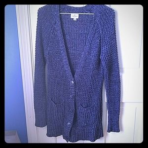 Long, comfy cardigan sweater