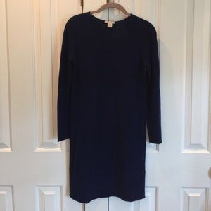 White + Warren Cashmere V Neck Dress