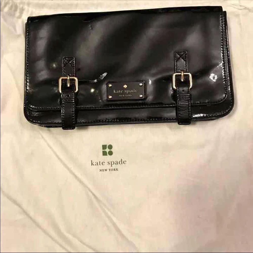 Black Kate Spade clutch