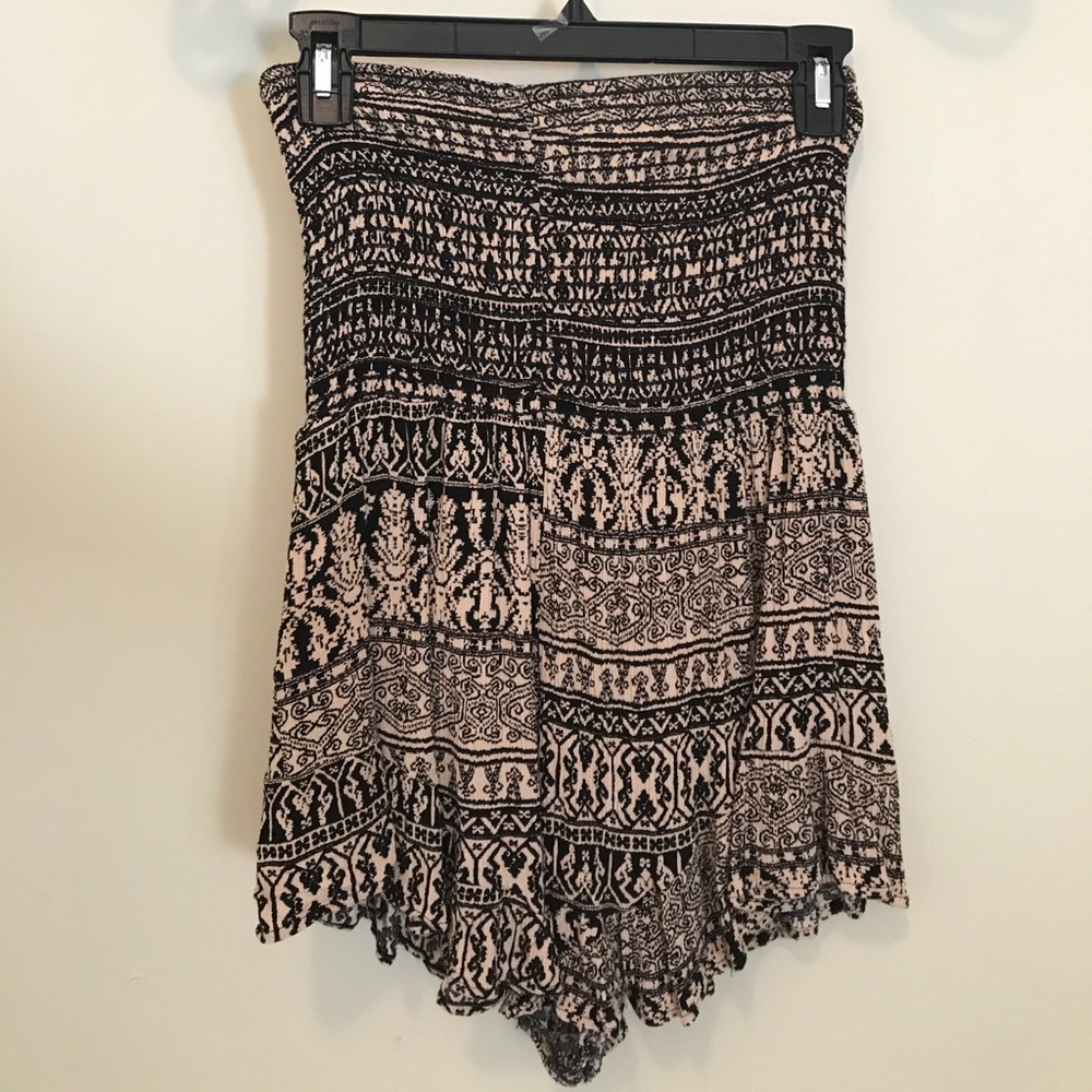 Smocked Strapless Romper